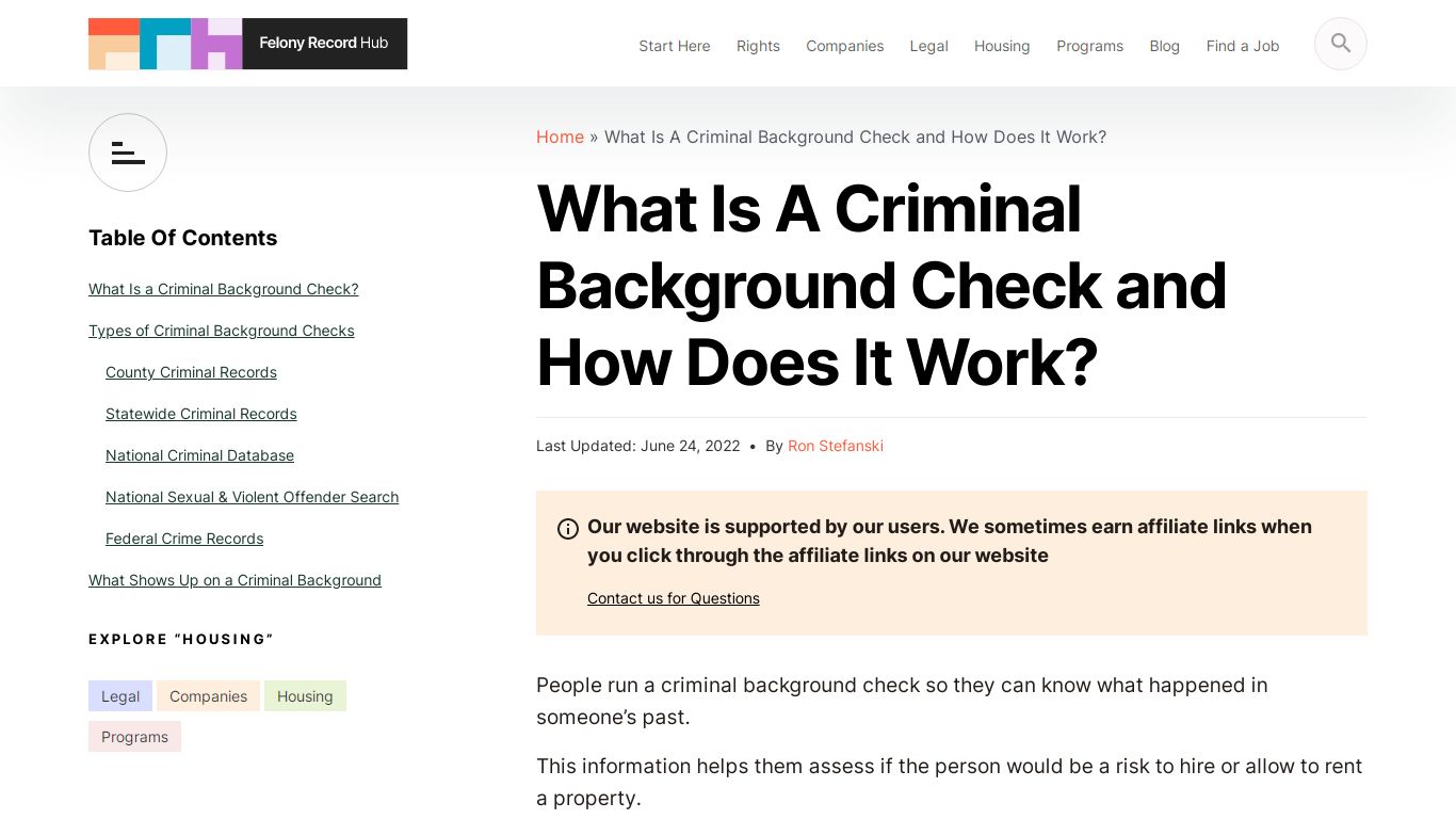 What Is A Criminal Background Check and How Does It Work?
