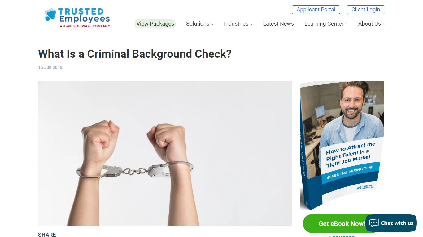 What Is a Criminal Background Check? - Trusted Employees