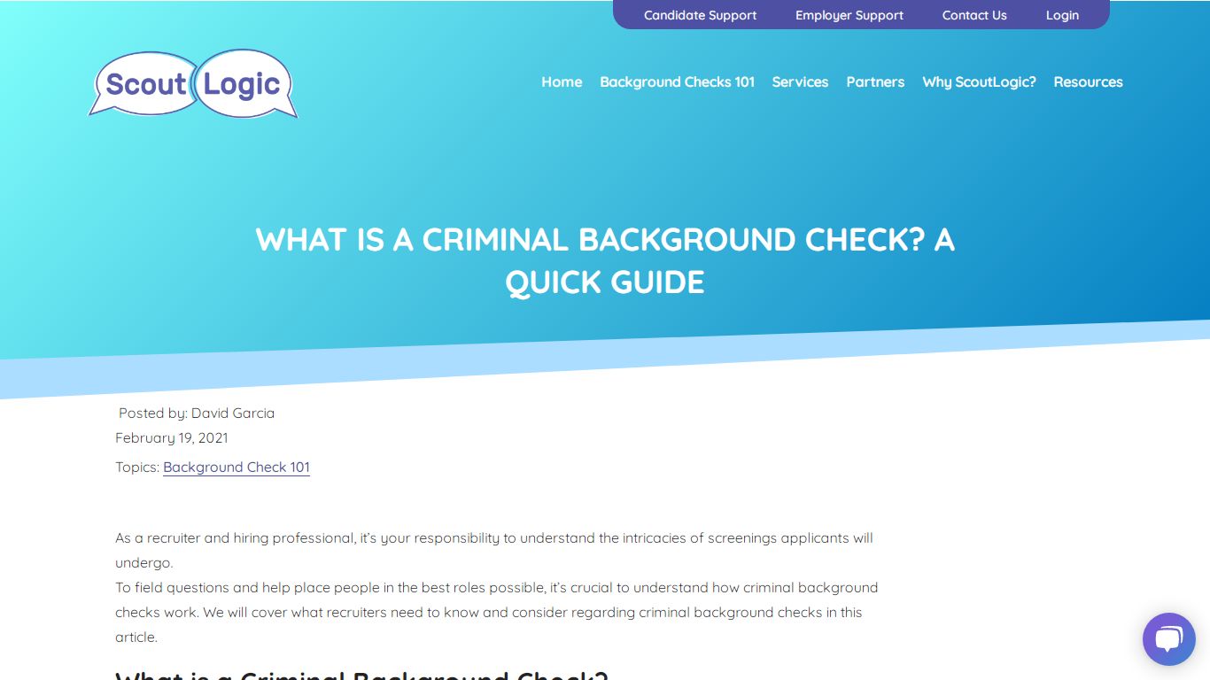 What Is a Criminal Background Check? A Quick Guide